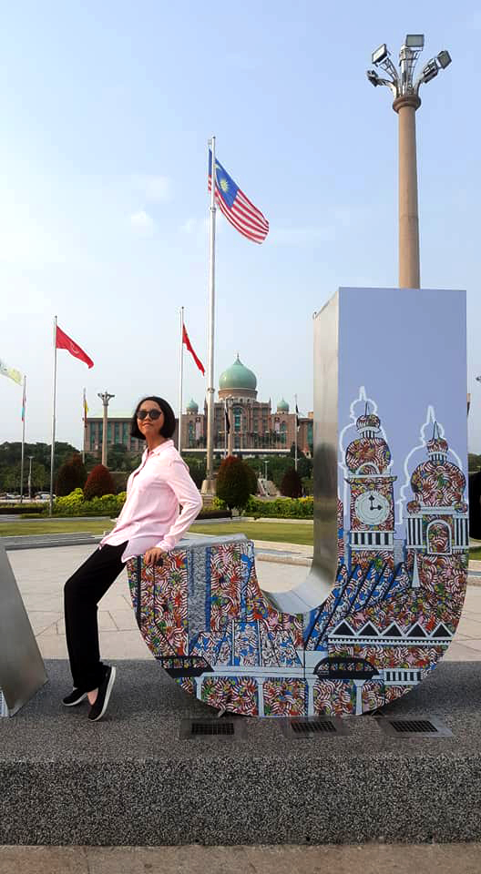 Instagram/artjamila Wan Jamila and her masterpiece.